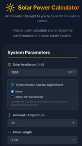 Solar PV Calculator IN-SOL